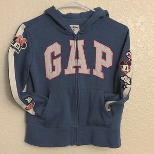GAP X Disney Mickey Mouse Minnie Mouse Jacket Zip Up Sweater Hoodie